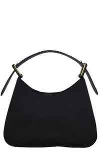 Borsa Monogram Shoulder in pelle e tessuto 