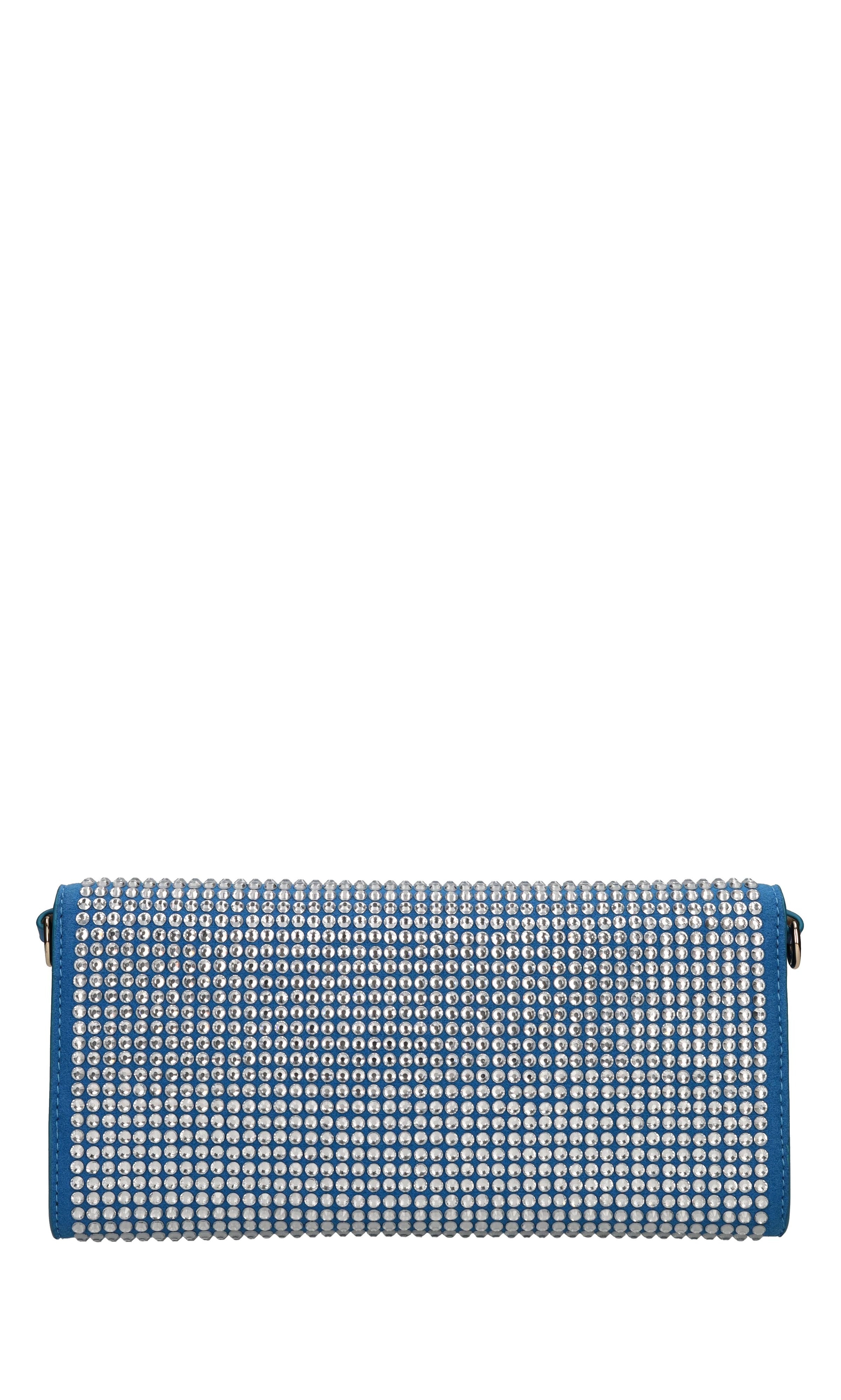 Borsa in ecopelle ecocamoscio e strass 