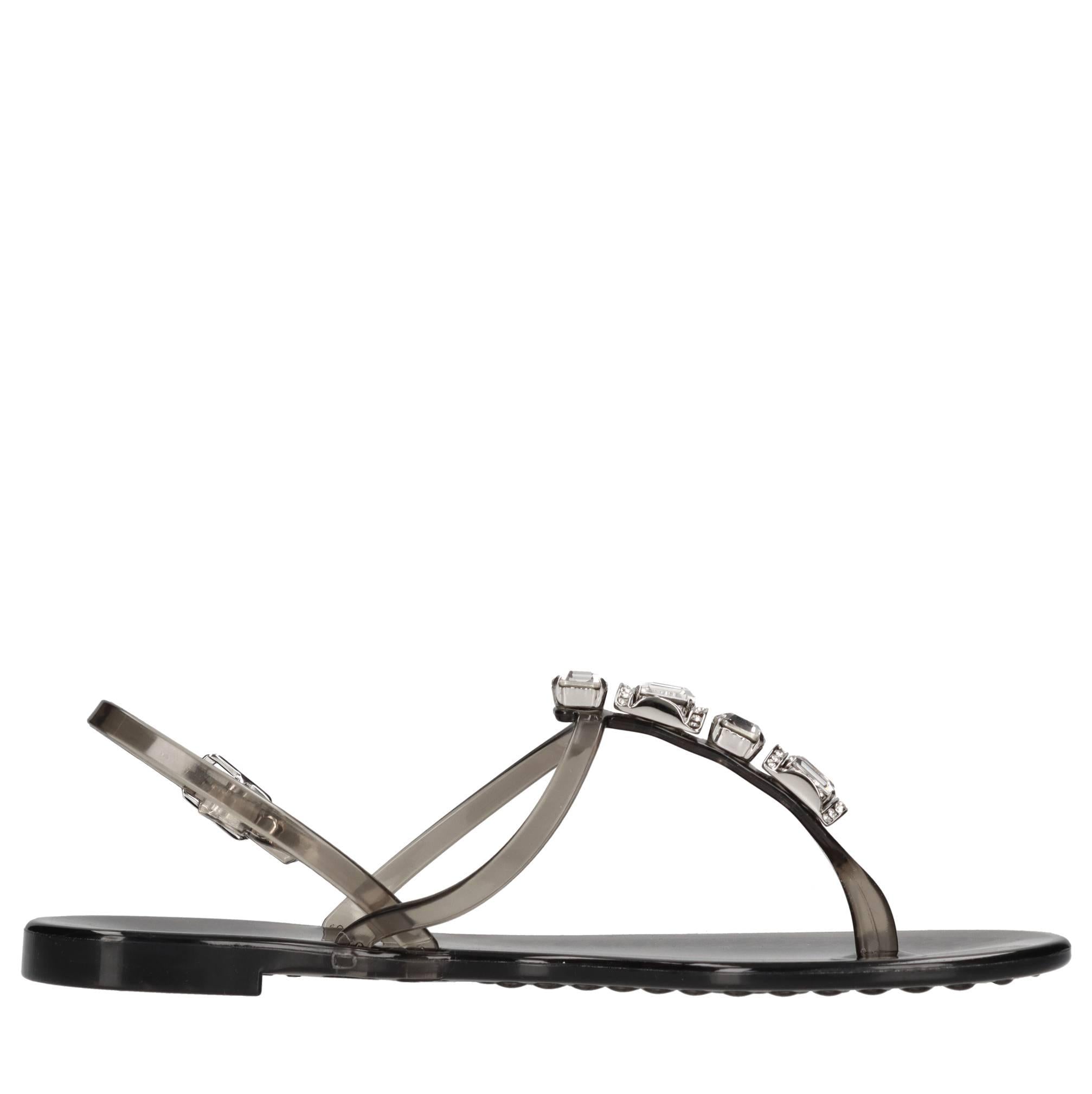 Sandali flat Jelly in PVC  e Swarovski 