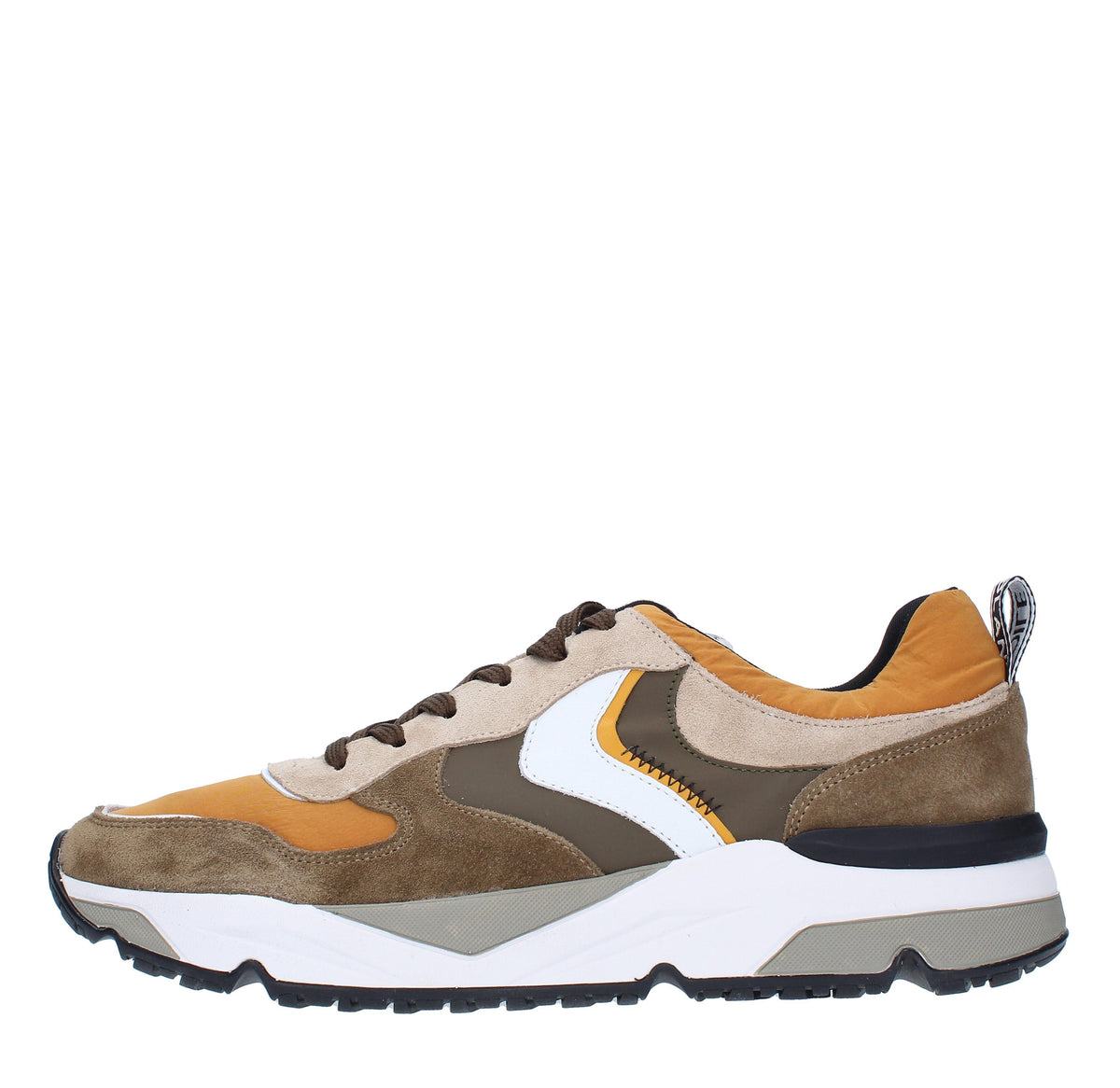 Sneakers VOILE BLANCHE modello JHIMMY in camoscio pelle e tessuto 