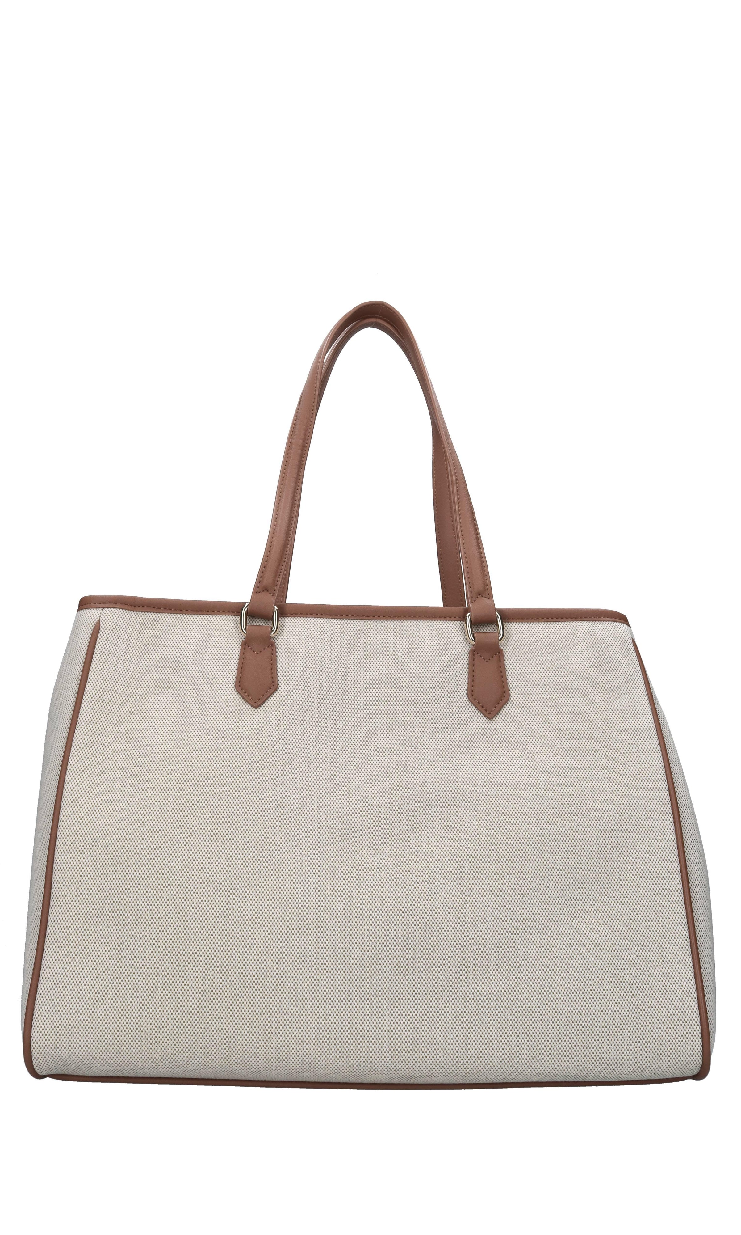 Borsa in tessuto ed ecopelle 