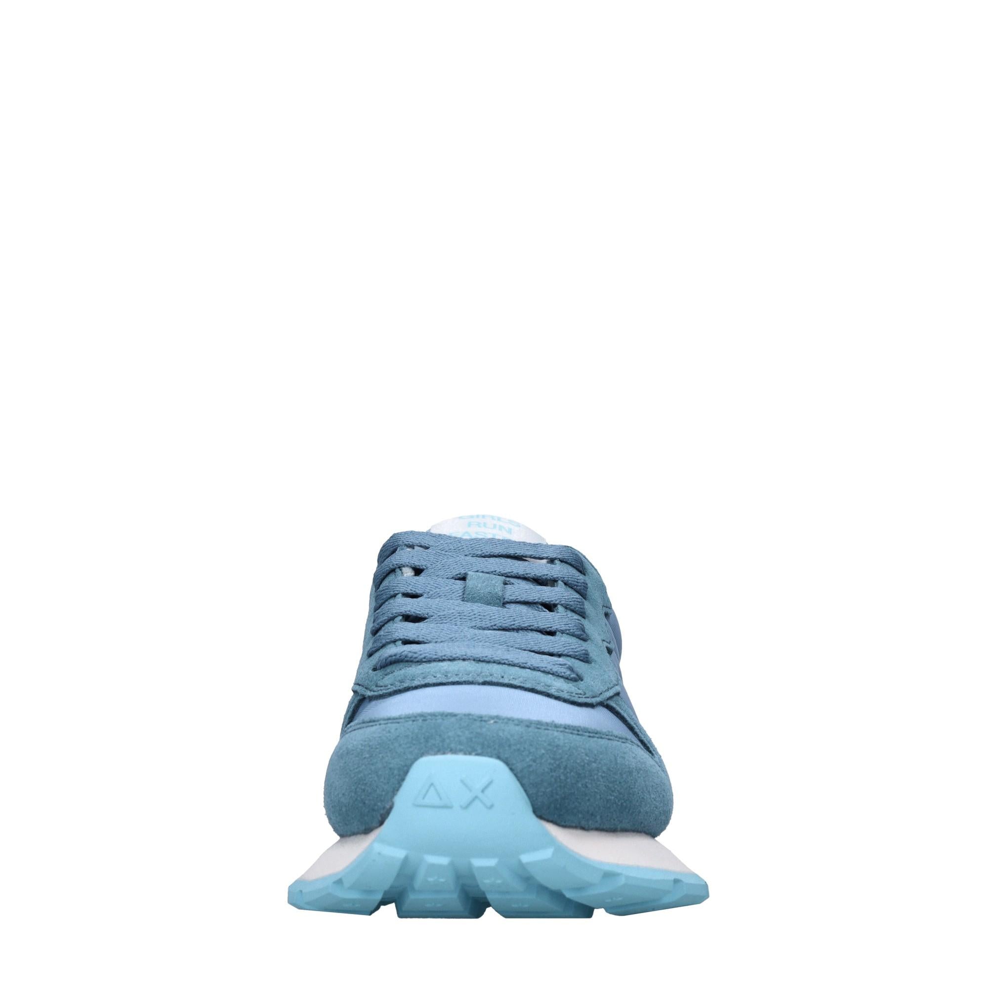 Sneakers in camoscio e tessuto 