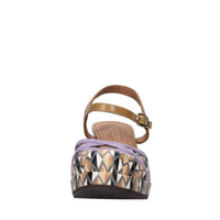 Décolleté slingback in pelle 