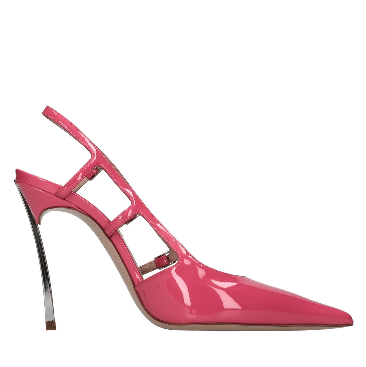 Décolleté slingback superblade in pelle 
