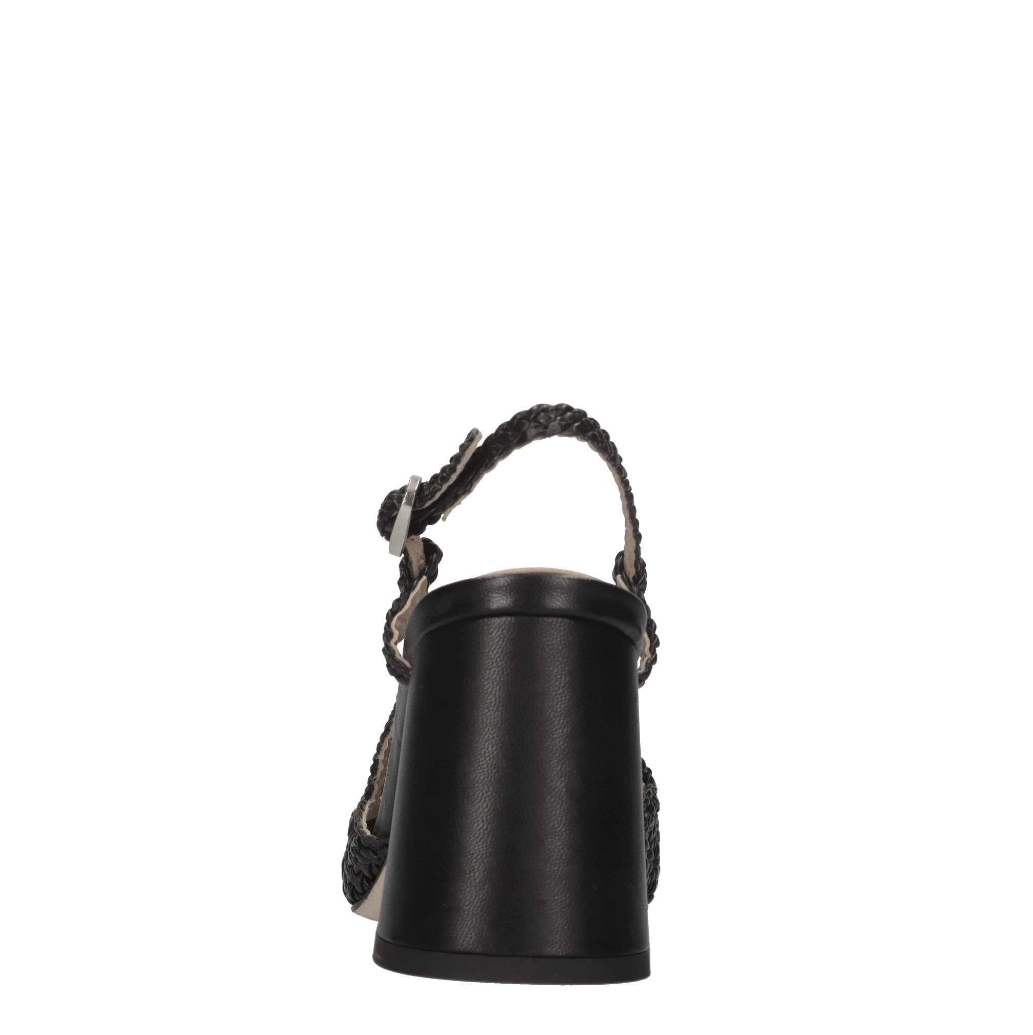 Décolleté slingback in pelle 