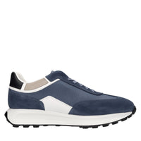 Sneakers in camoscio,pelle e tessuto 