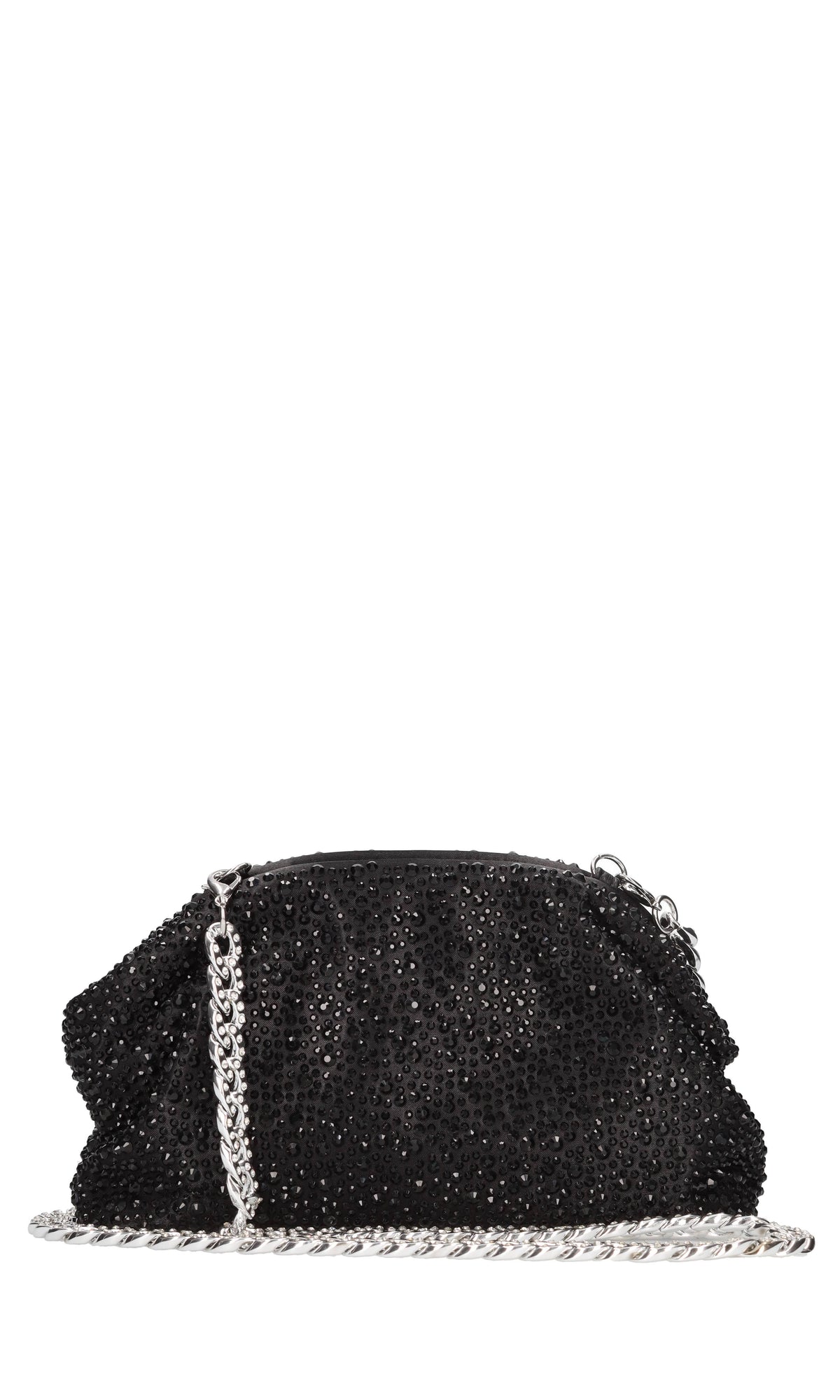 Borsa in tessuto e strass 