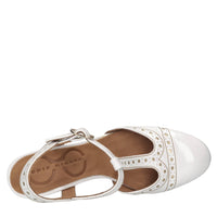 Décolleté slingback in pelle 