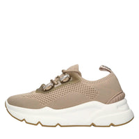 Sneakers in tessuto e pelle 