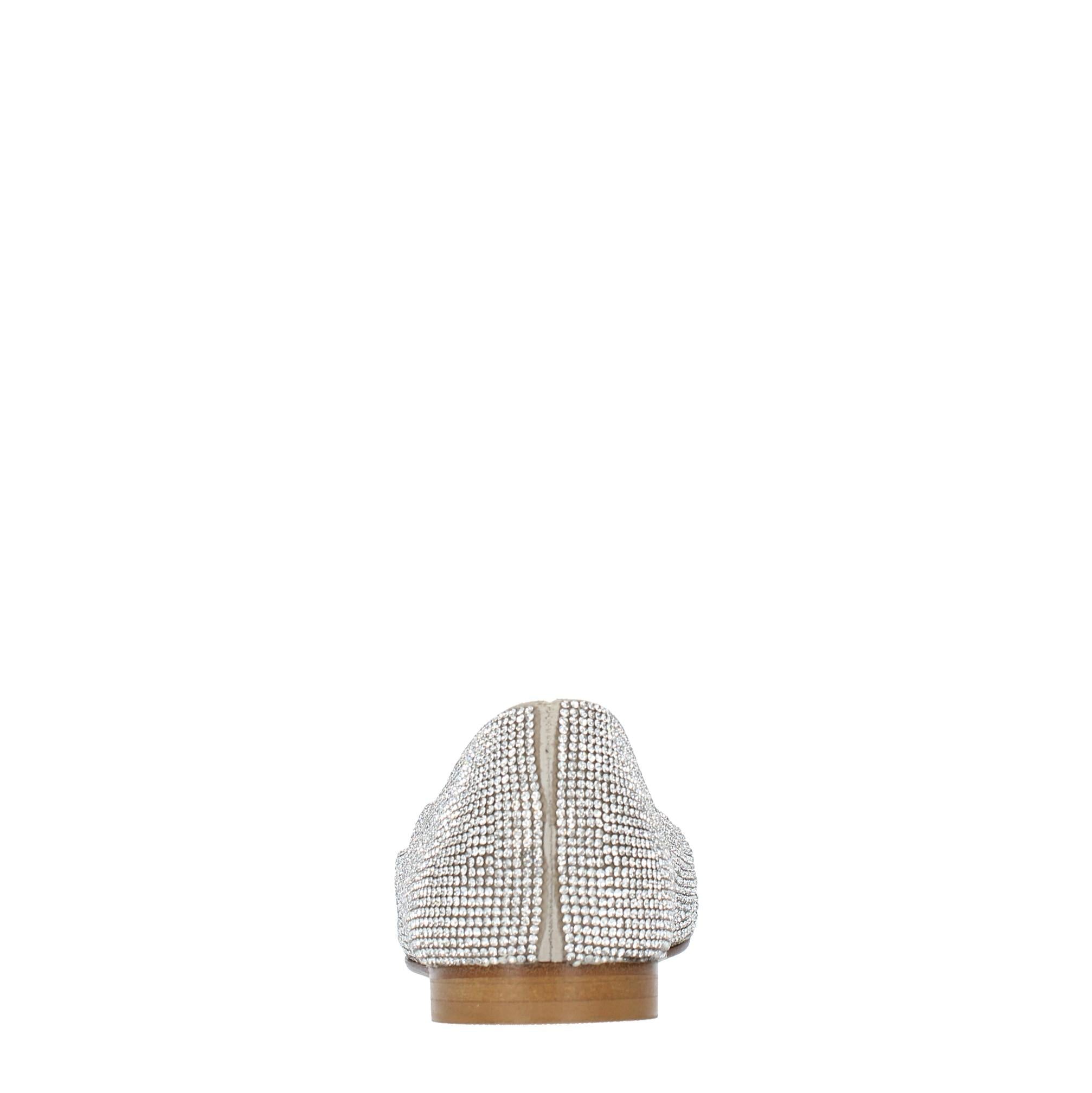 Ballerine in camoscio e microstrass 