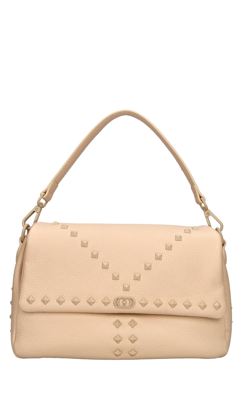 Borsa Frivolous in pelle e borchie 