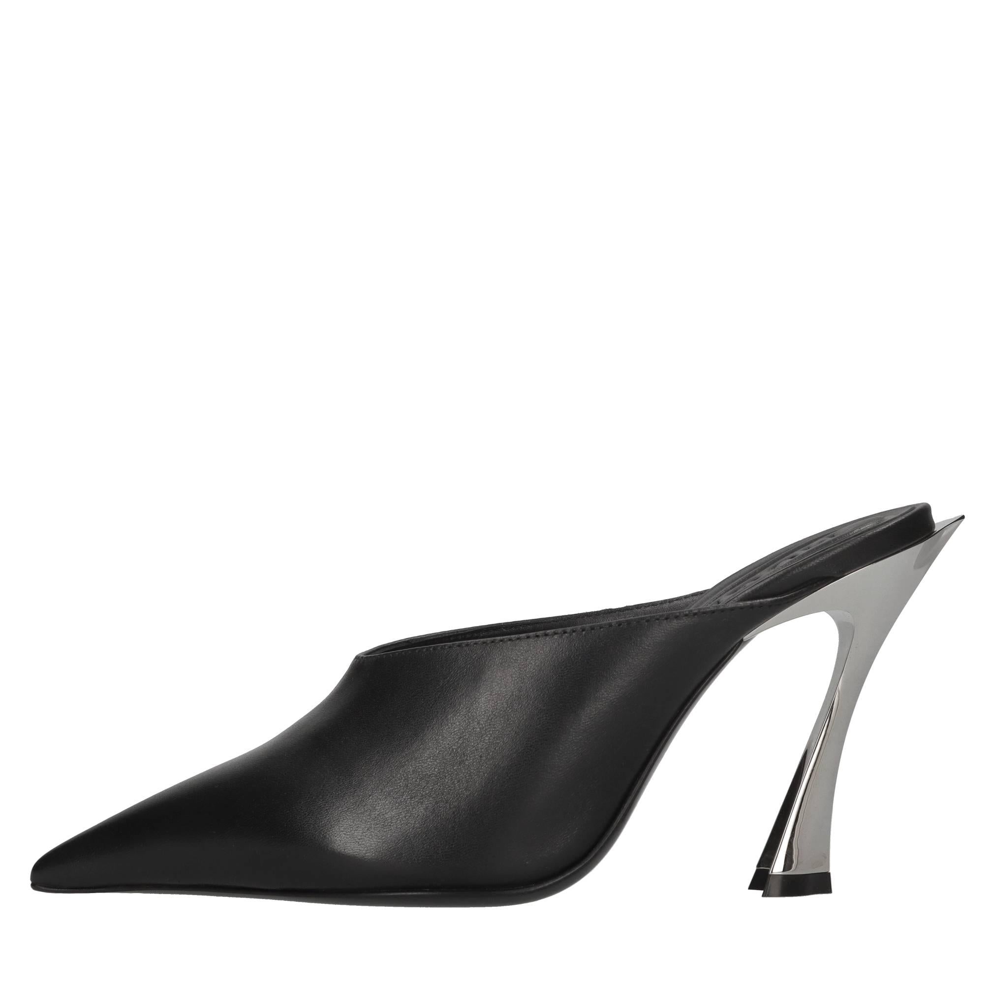 Mules in pelle 