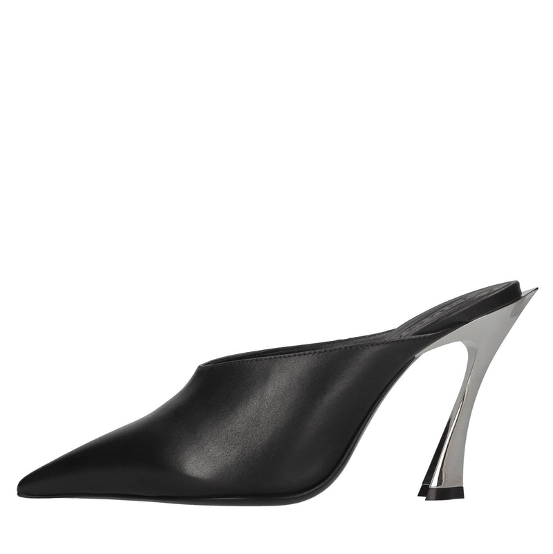 Mules in pelle 
