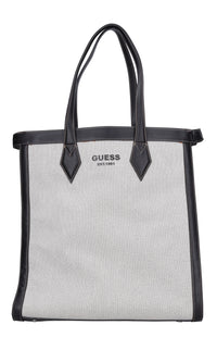 Borsa in ecopelle e tessuto 