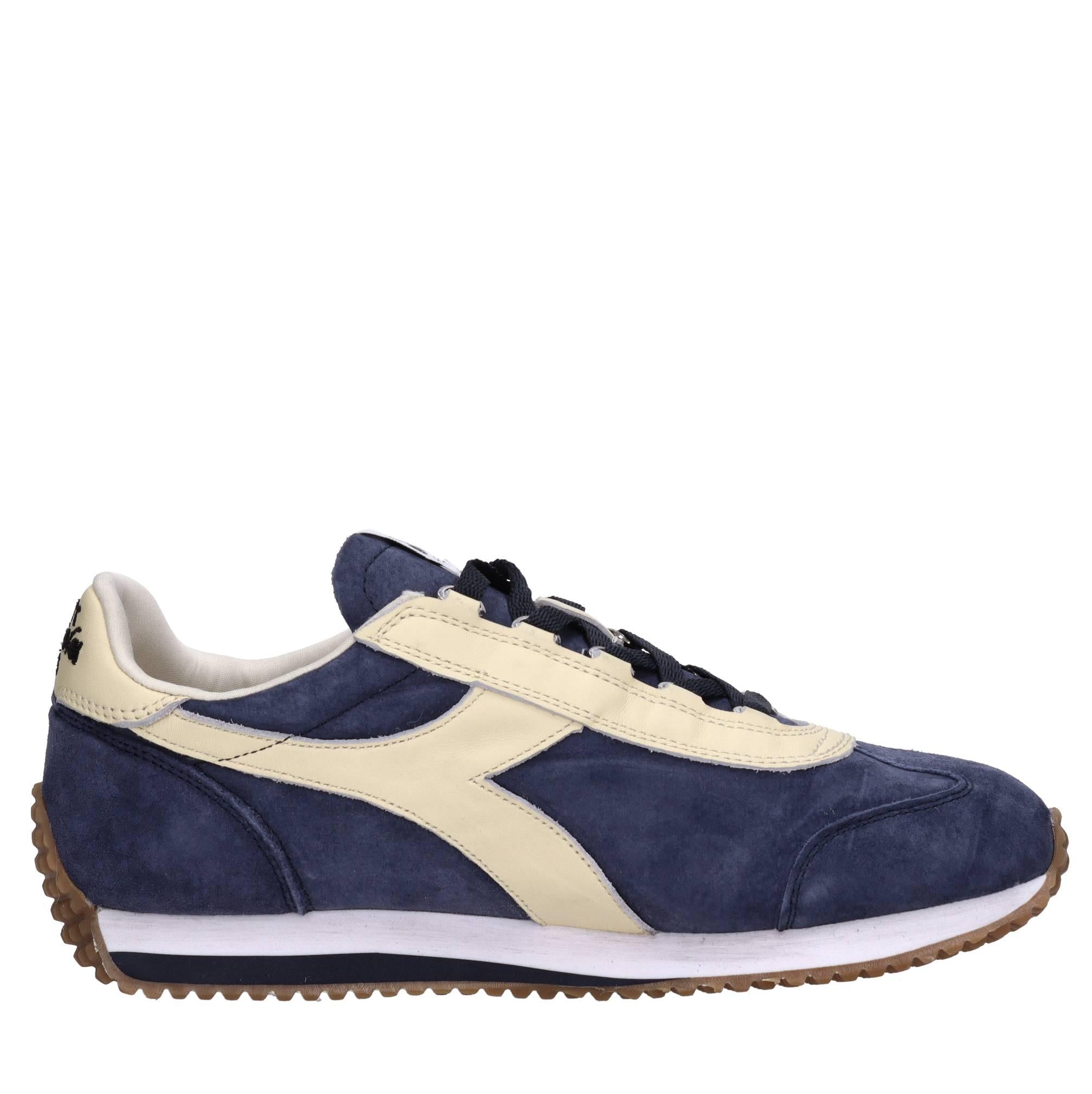 Sneakers modello HERITAGE in tessuto e pelle scamosciata 