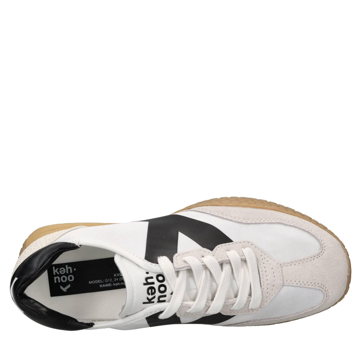 Sneakers in camoscio ecopelle e tessuto 