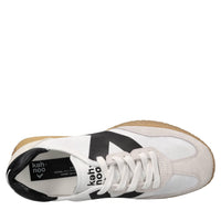 Sneakers in camoscio ecopelle e tessuto 