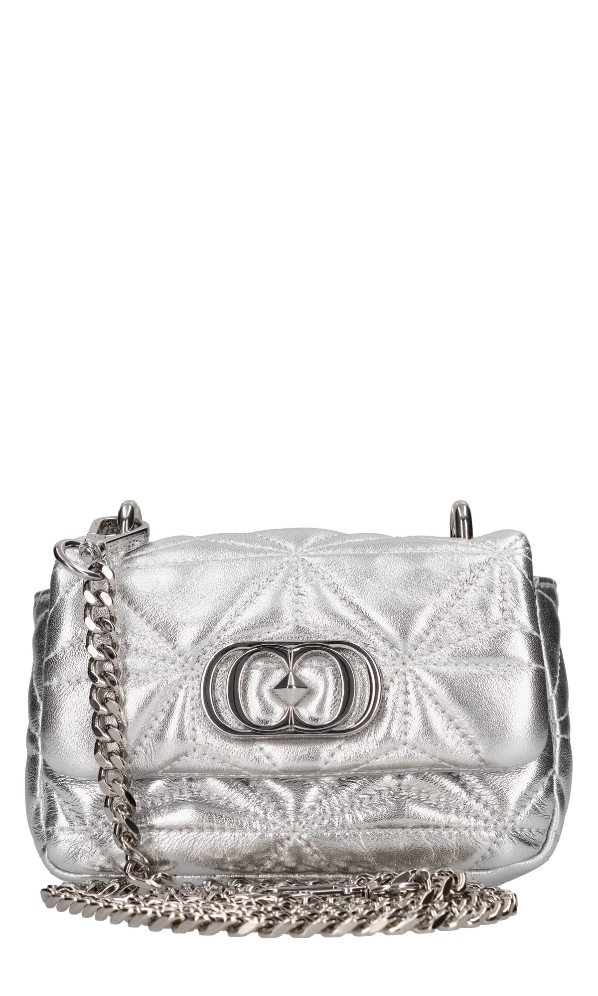 Borsa mini in pelle laminata 