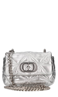 Borsa mini in pelle laminata 