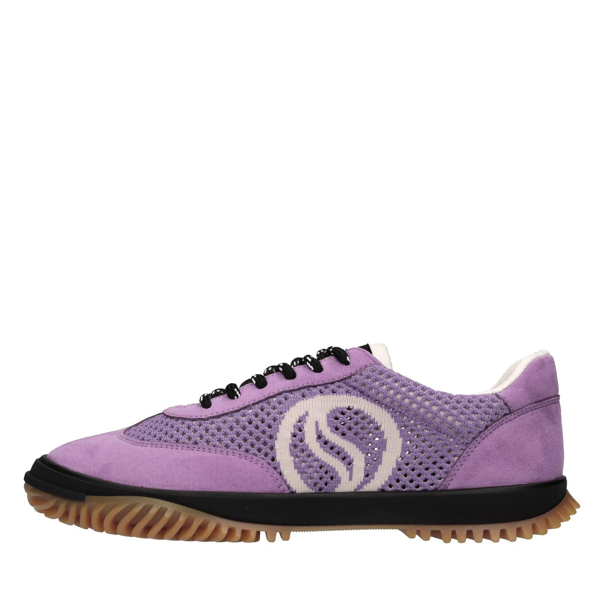 Sneakers S-Wave sport in tessuto ed eco-camoscio 