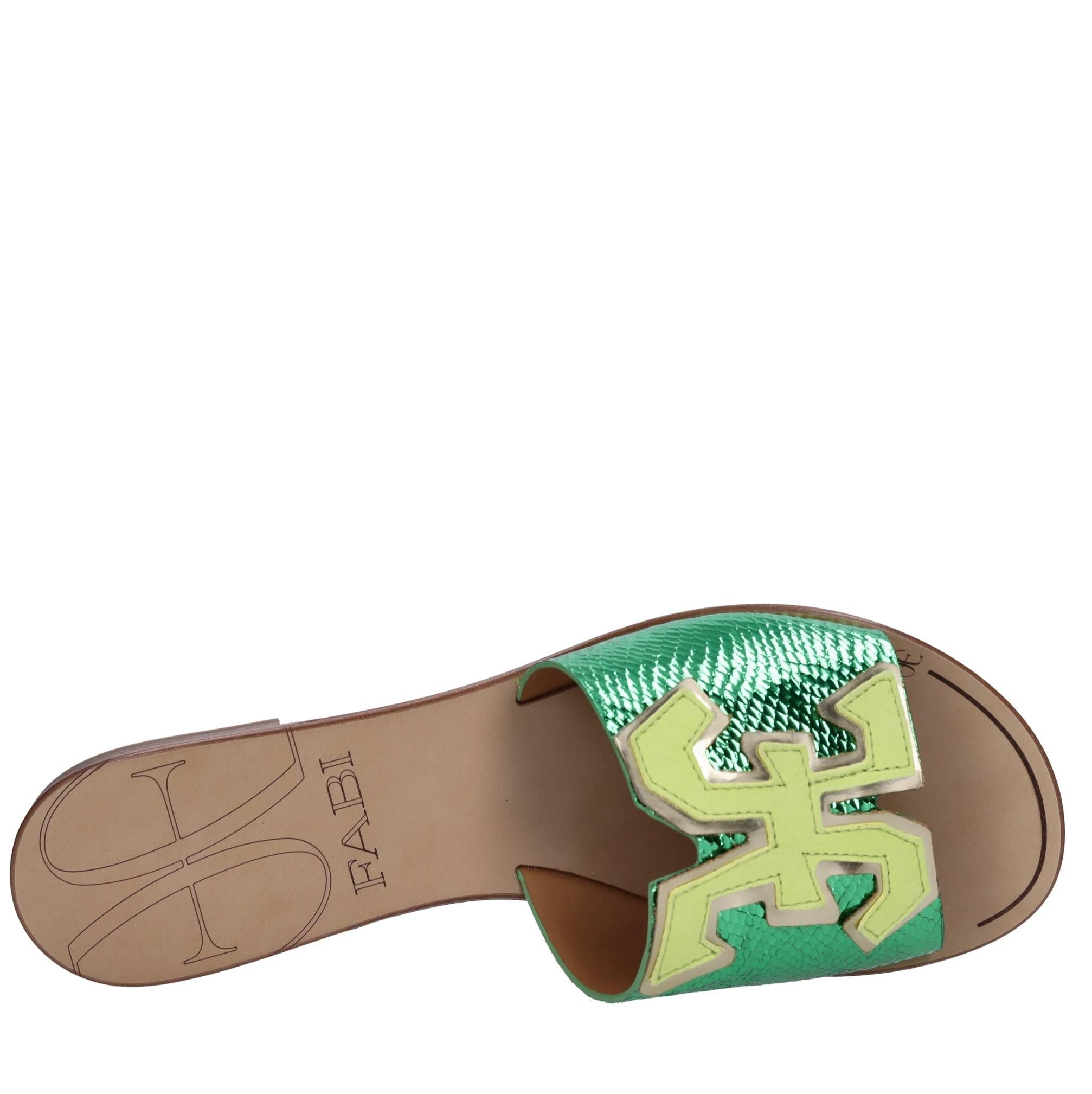 Mules in pelle 