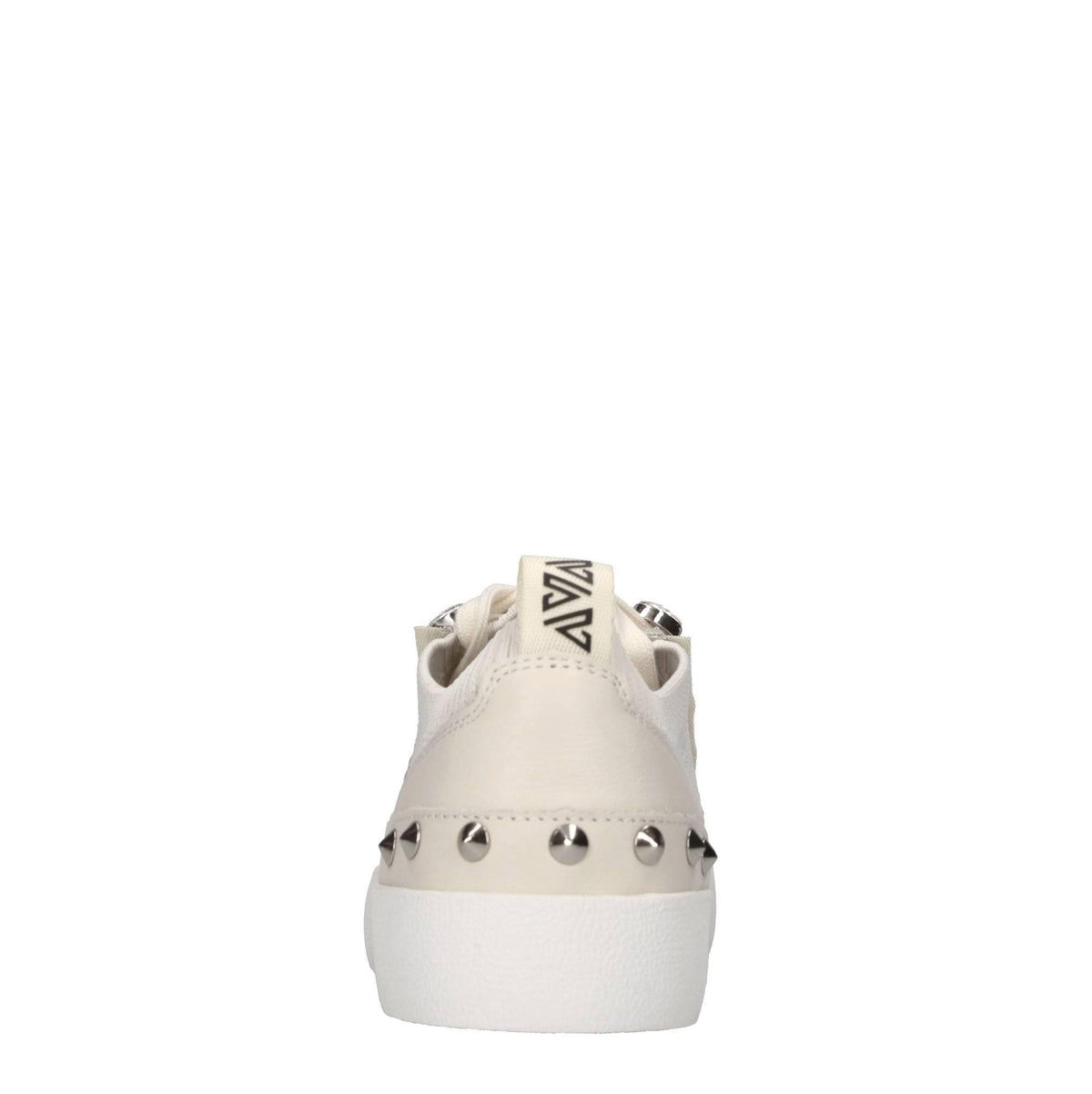 Sneakers in pelle,tessuto e strass 