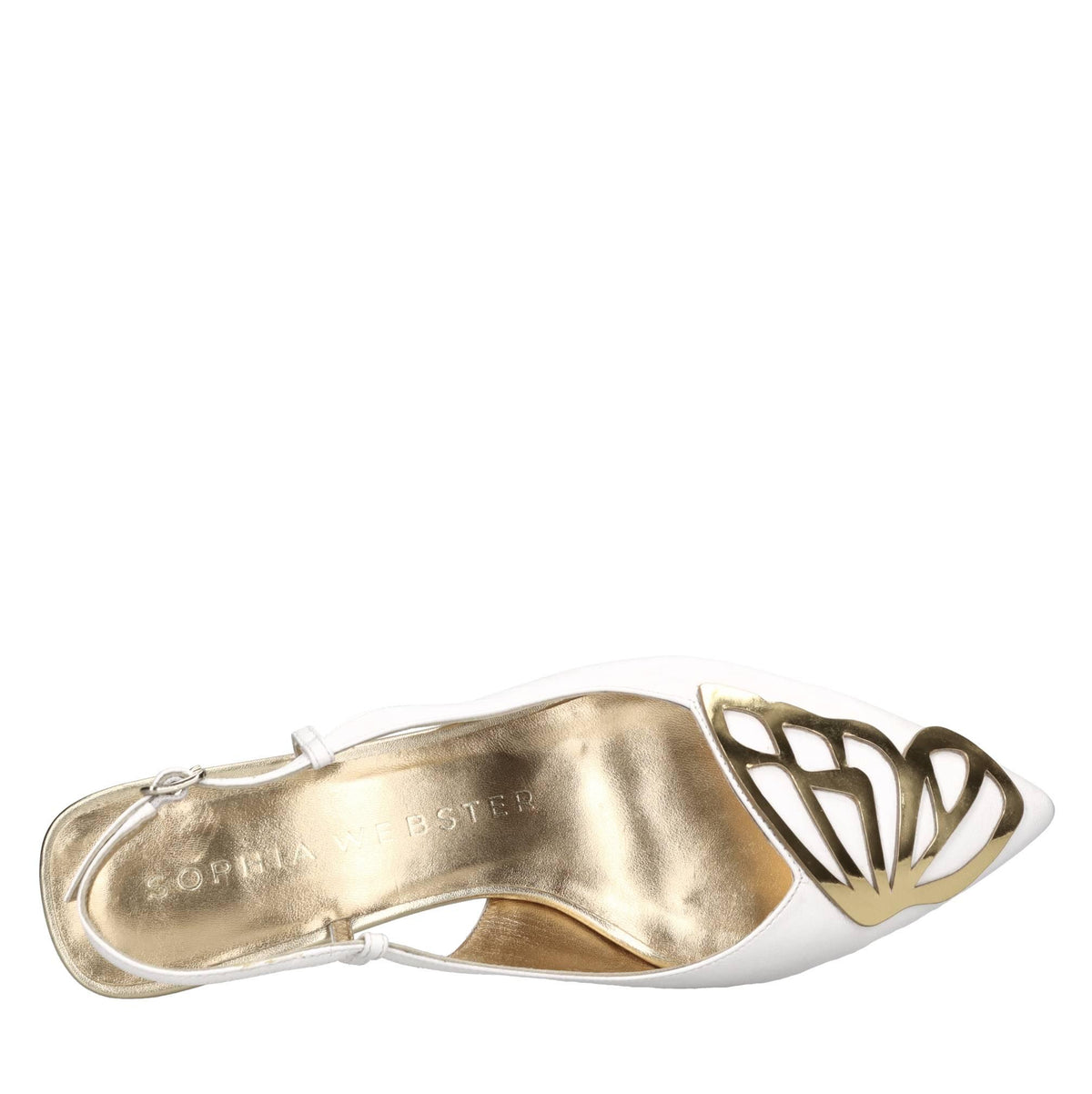 Décolleté slingback modello BUTTERFLY LOW in pelle 