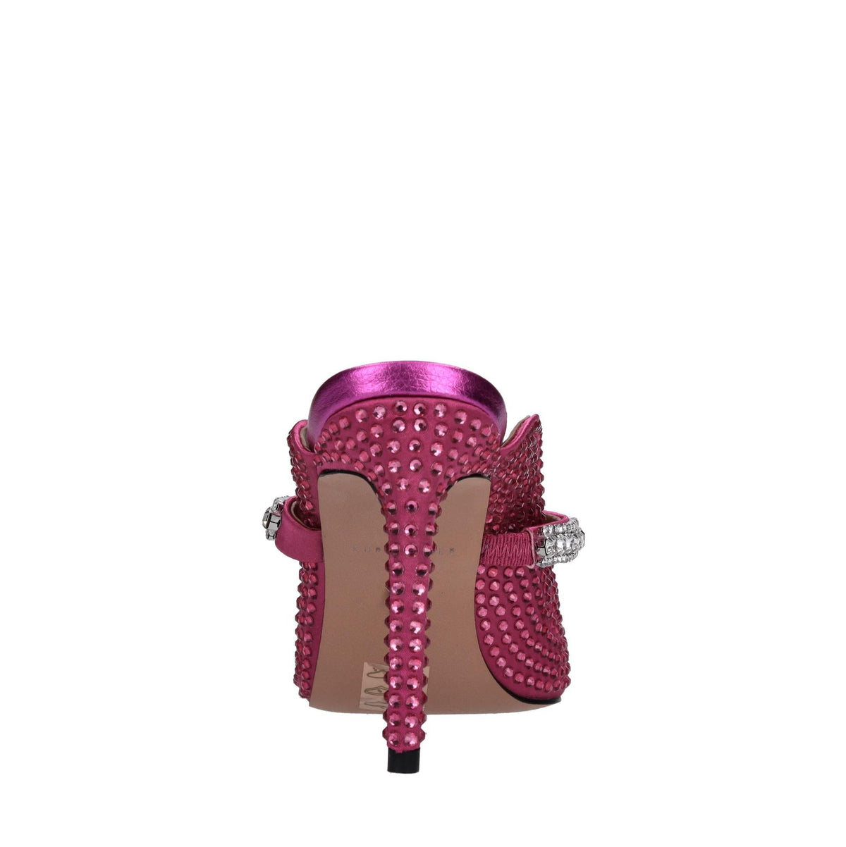 Sabot in raso e strass 