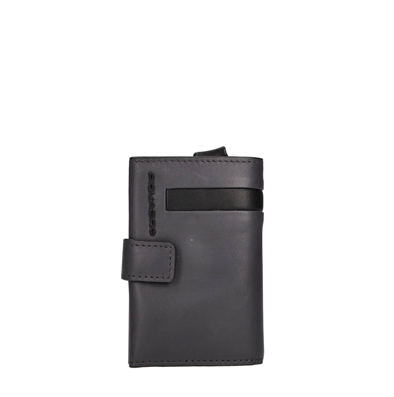 Portafoglio e porta carte di credito in pelle 
