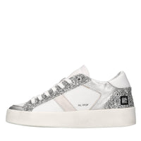 Sneakers in pelle e glitter 