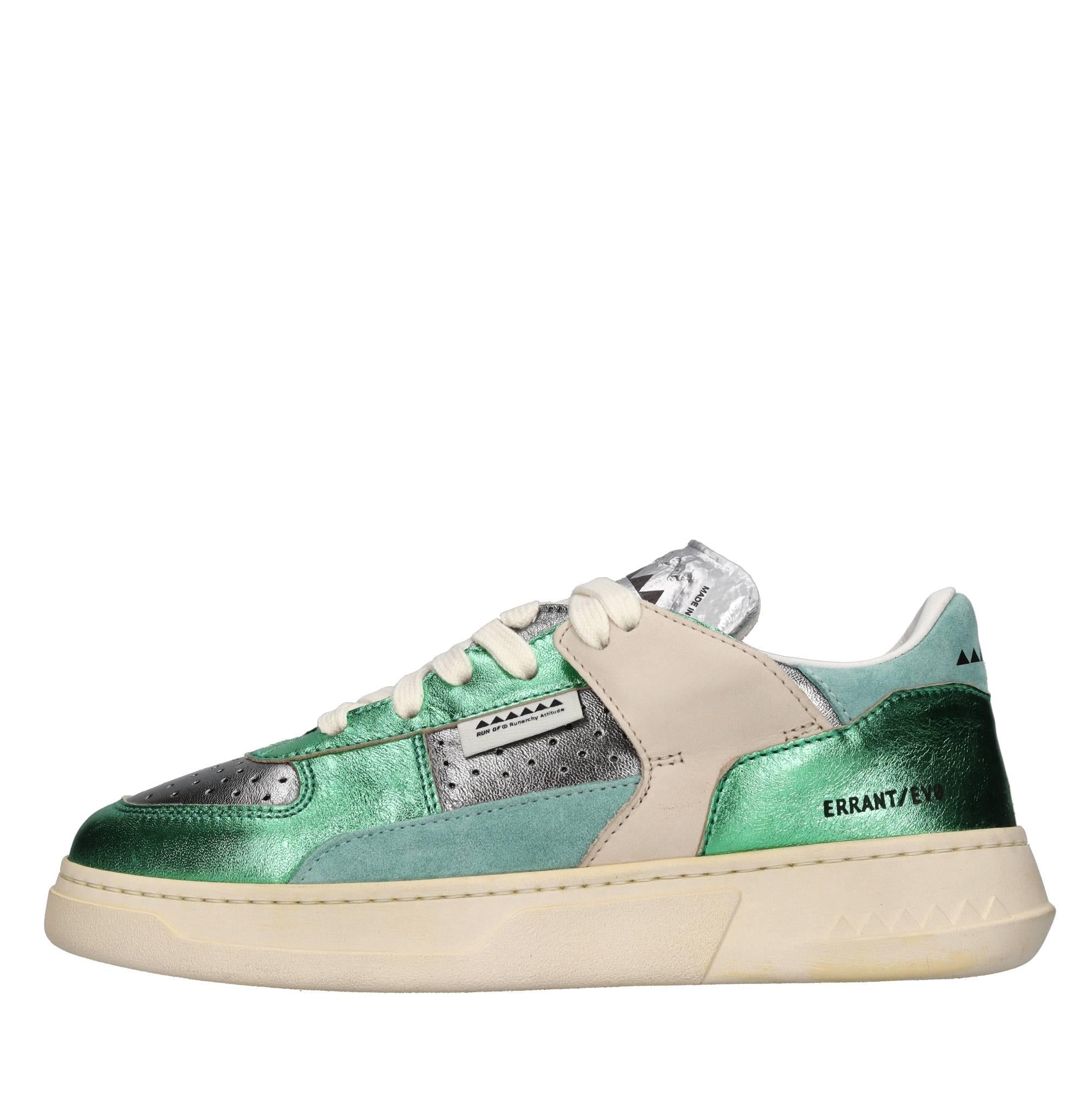 Sneakers modello LOW METAL in pelle e camoscio 