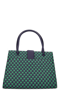 Borsa Peggy Tote in ecopelle intrecciata 