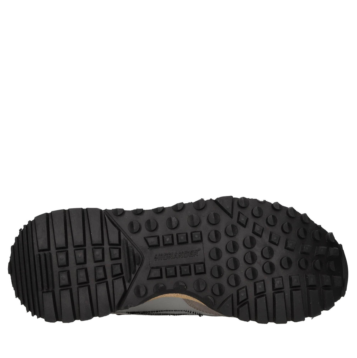 Sneakers in pelle e tessuto 