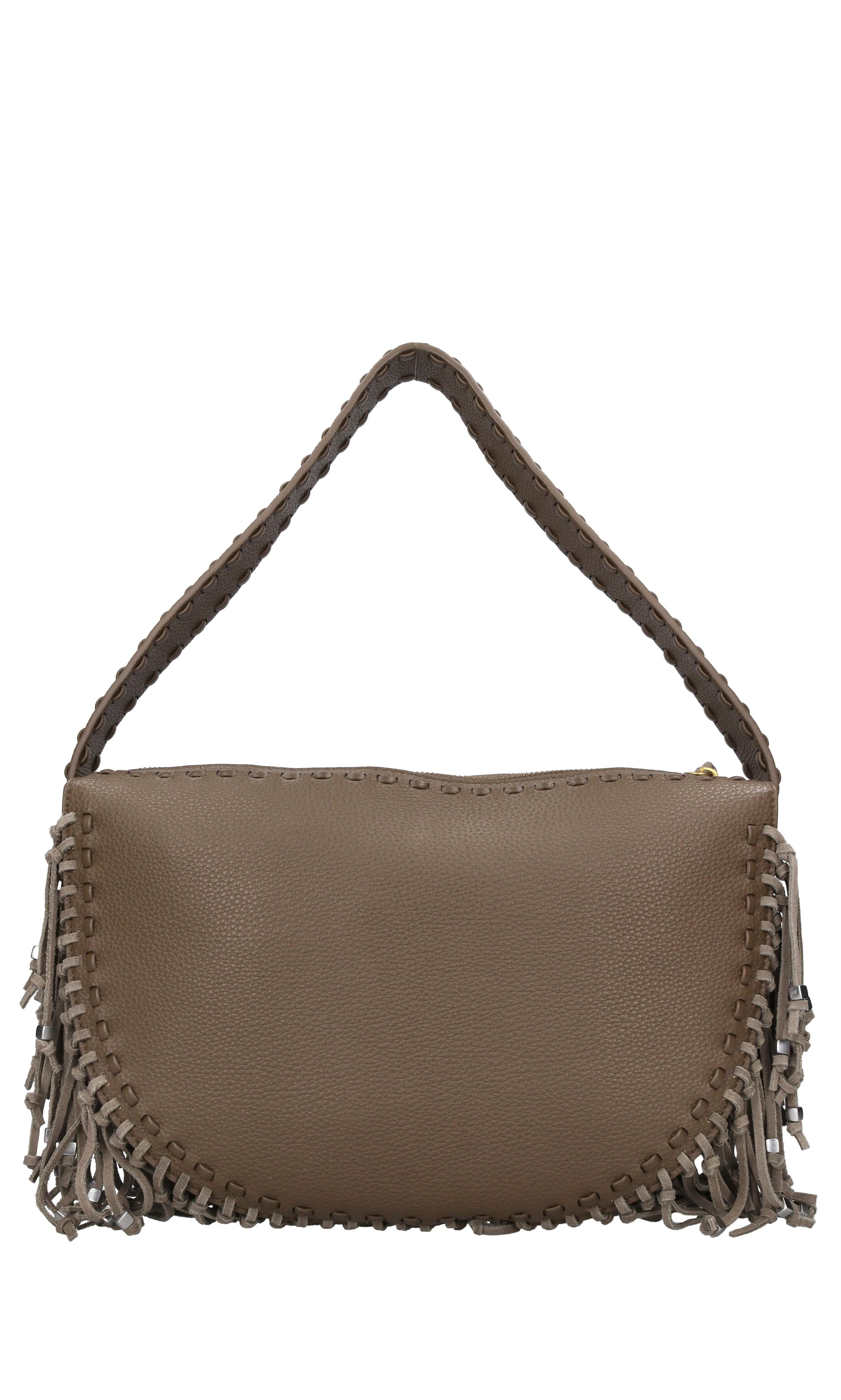 Borsa Jungle Fringe in pelle ed ecopelle 