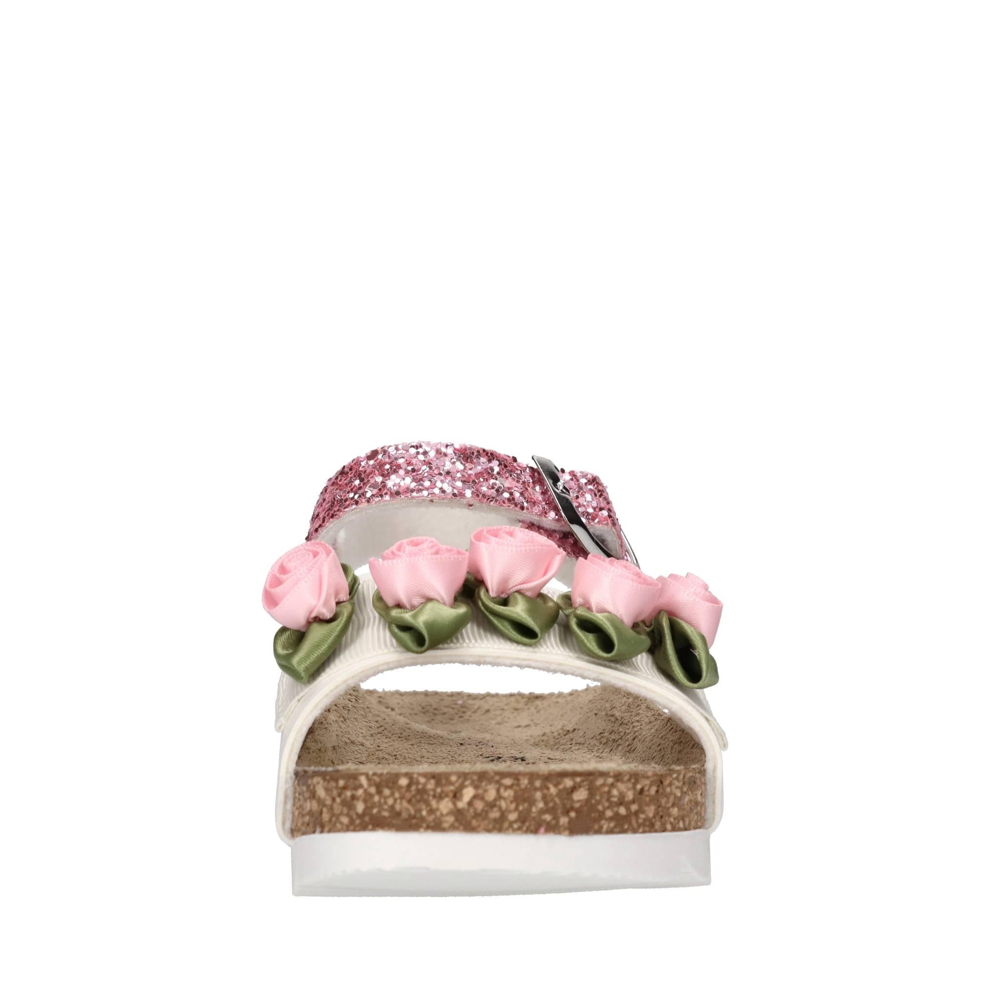 Sandali in ecopelle e glitter 