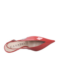 Décolleté Slingback in vernice e plexi 