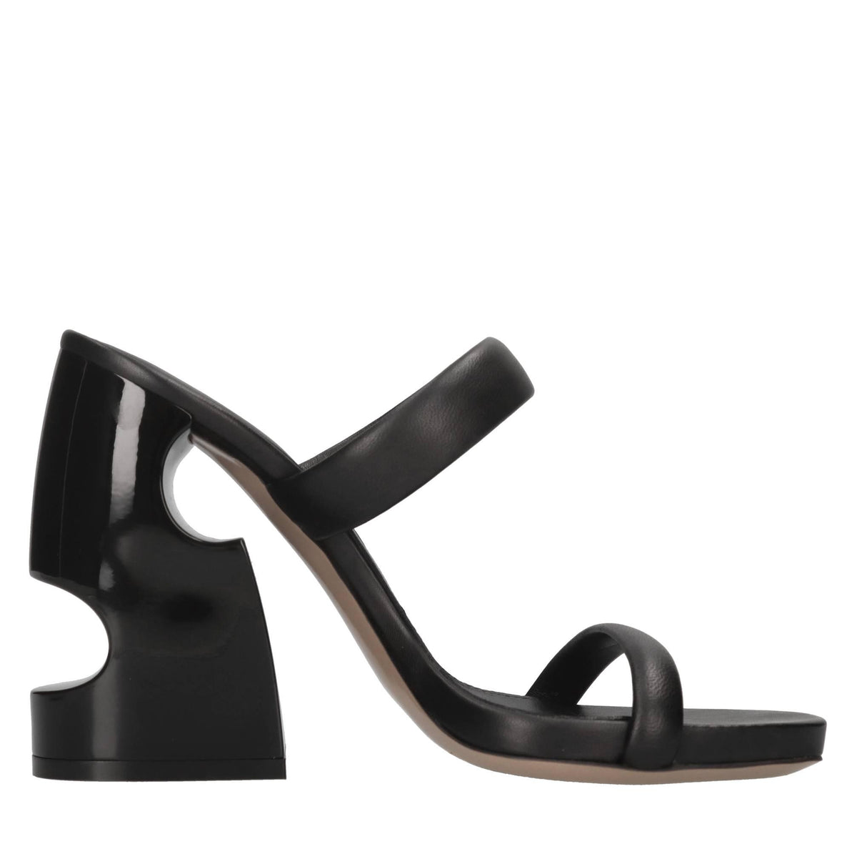 Mules Tonal Meteor Block in pelle 