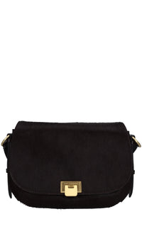 Borsa in pelle bovina effetto cavallino 