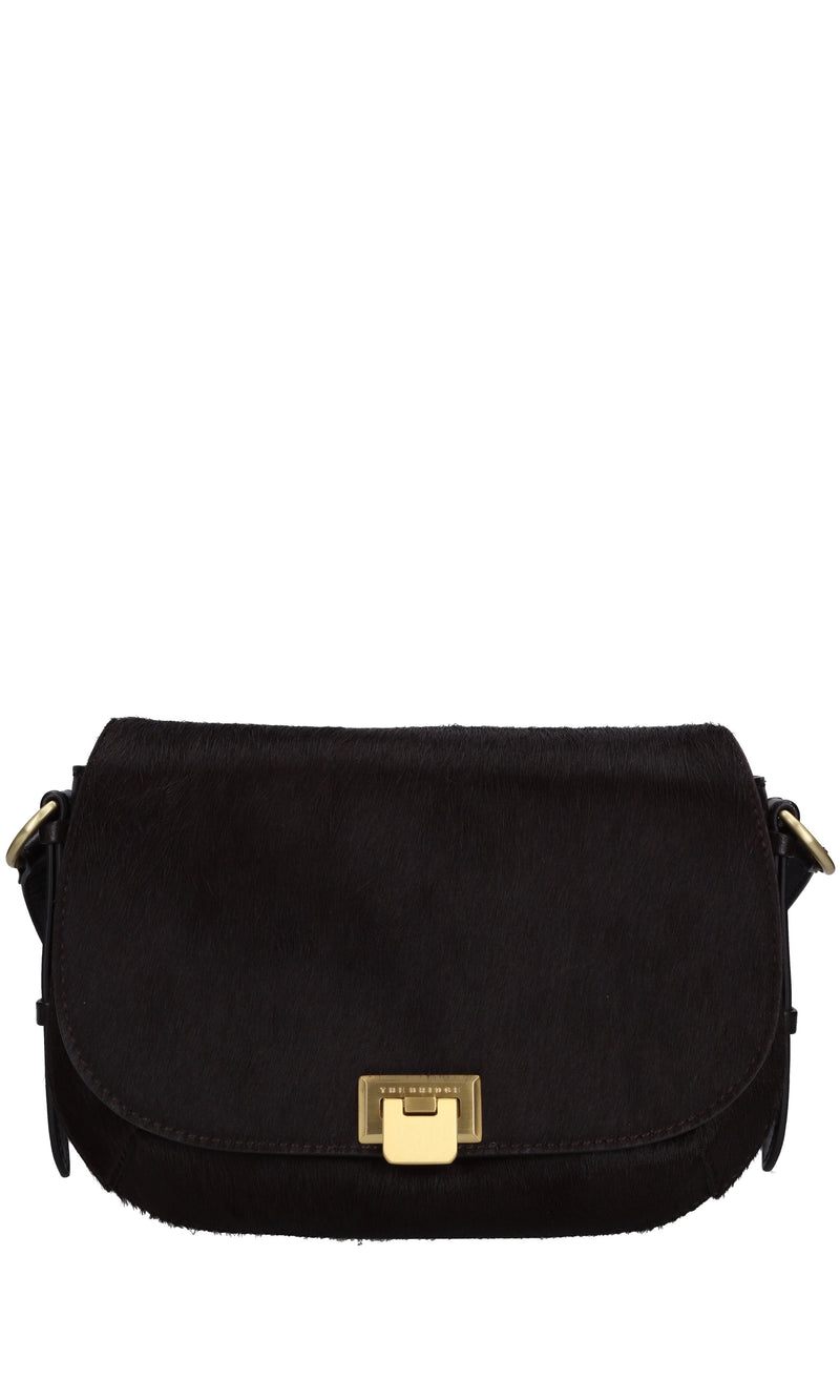 Borsa in pelle bovina effetto cavallino 