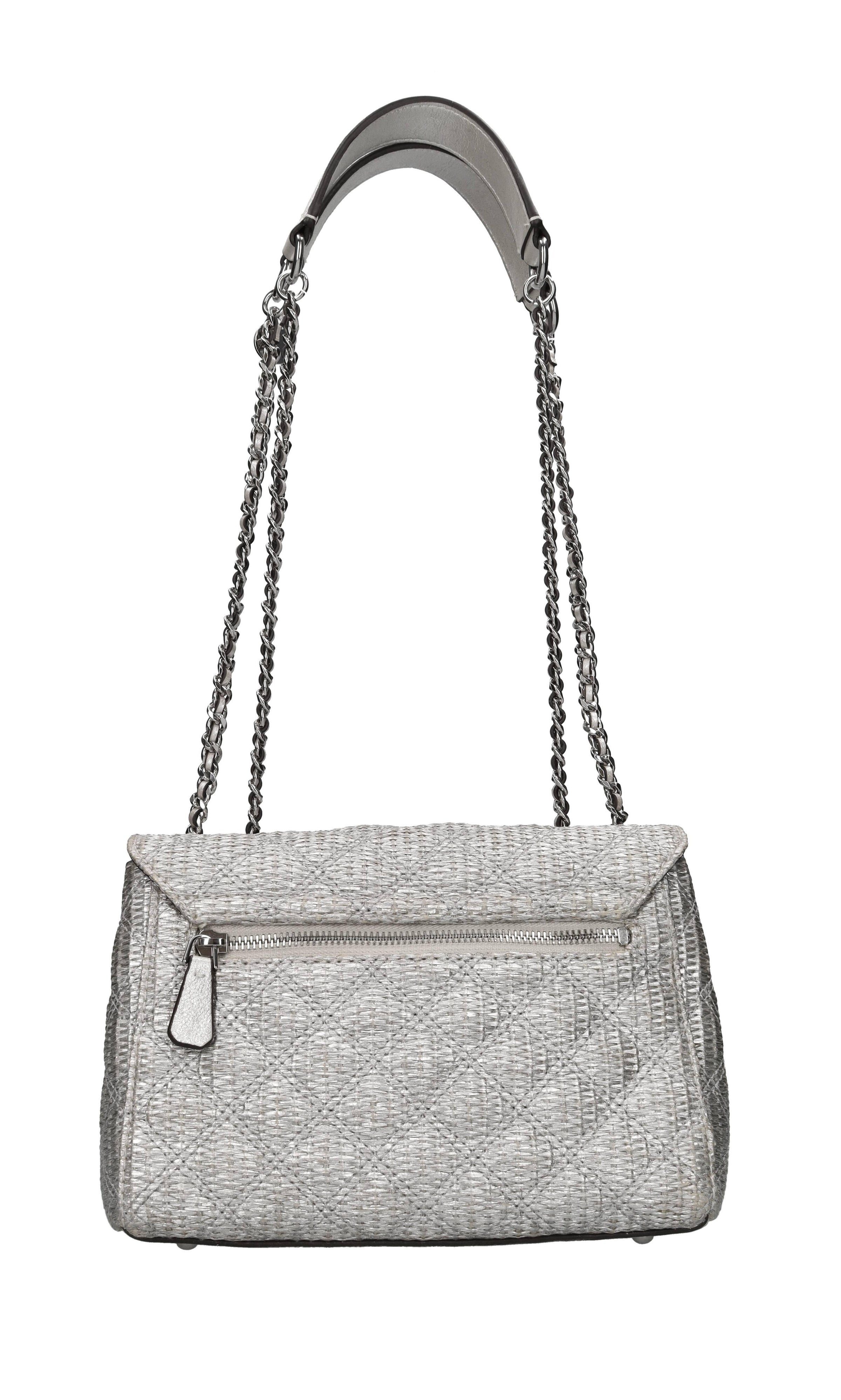 Borsa in ecopelle e rafia 