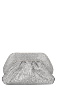 Borsa Tia in tessuto e strass 