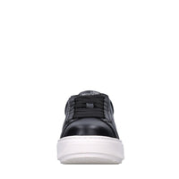 Sneakers in pelle, ecopelle e strass 