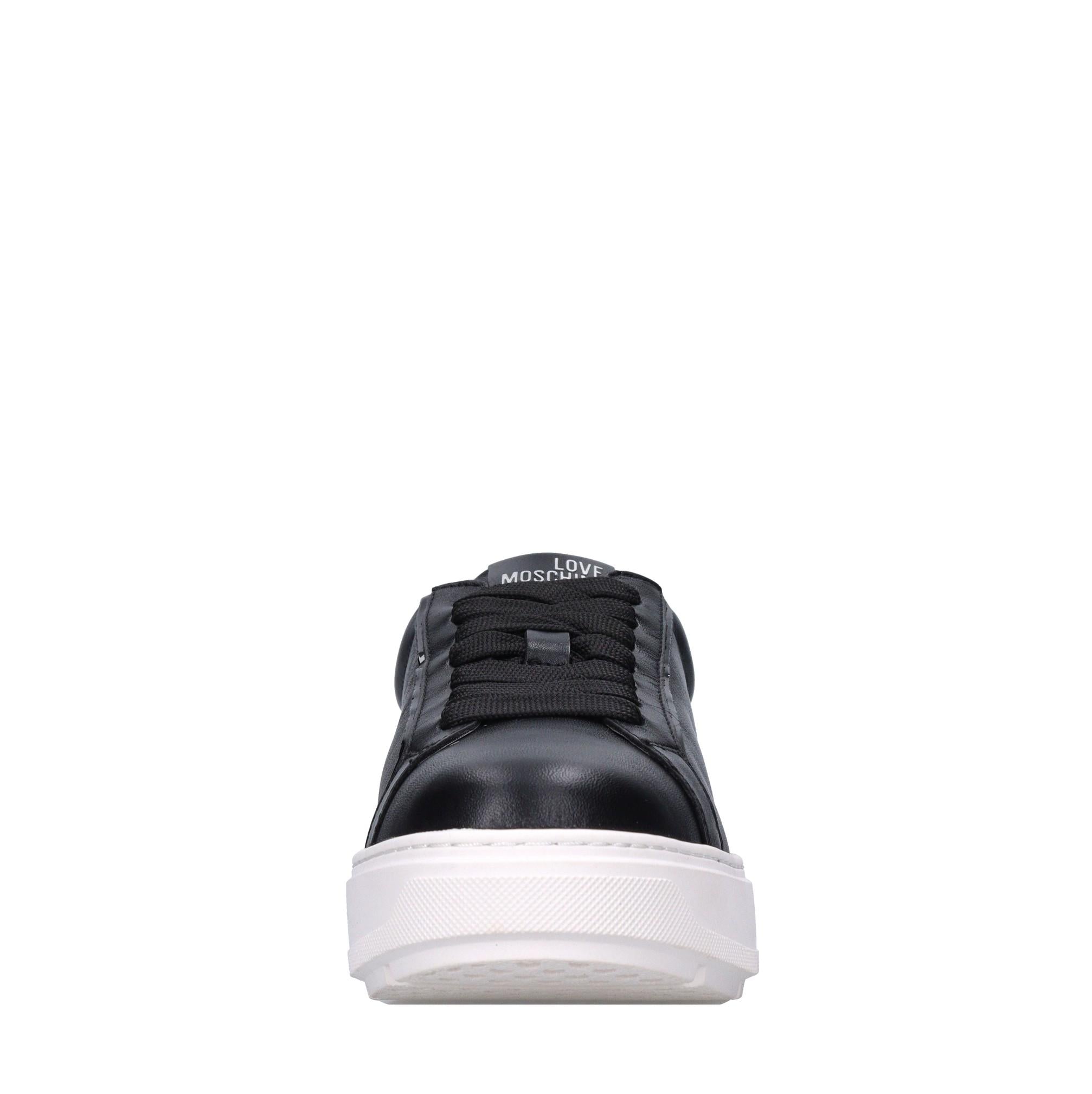 Sneakers in pelle, ecopelle e strass 