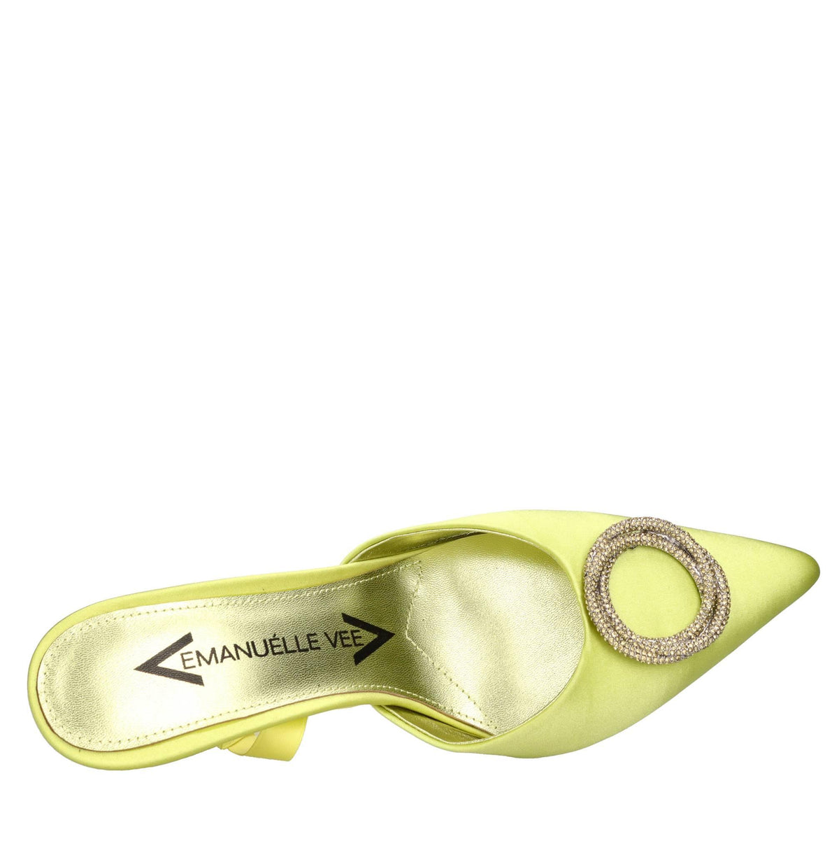 Décolleté slingback in raso 