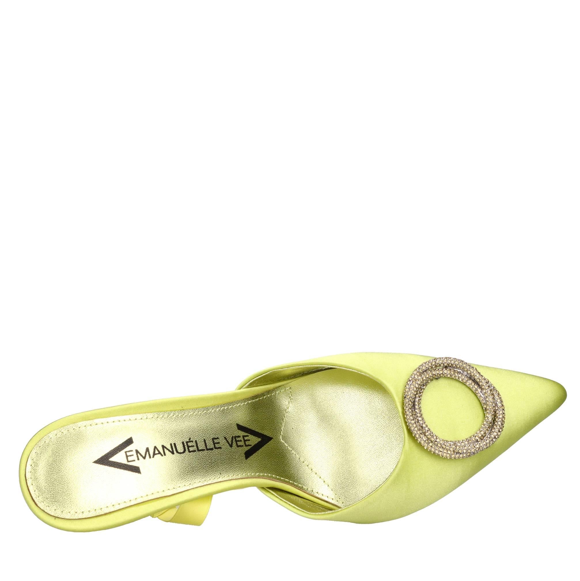 Décolleté slingback in raso 