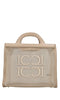 LA CARRIE Borsa Square in tessuto ed ecopelle