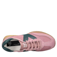 Sneakers in camoscio ecopelle e tessuto 