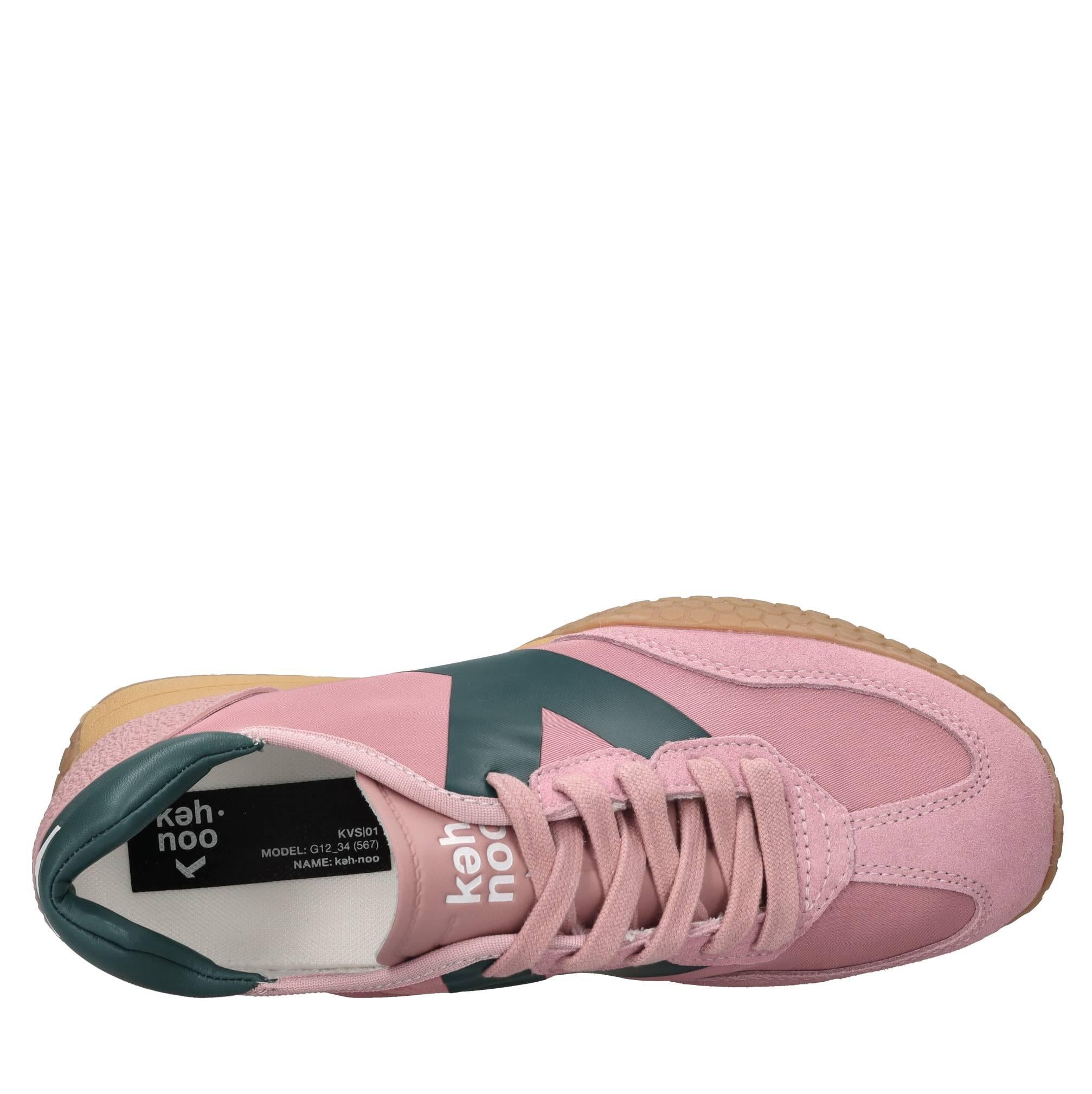 Sneakers in camoscio ecopelle e tessuto 