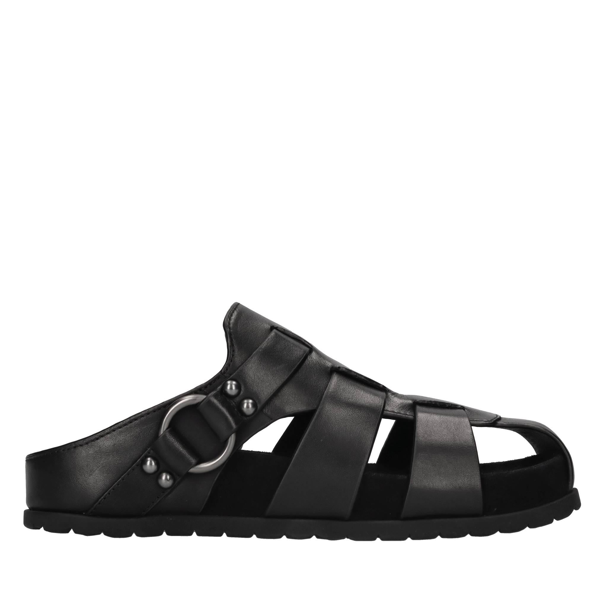 Mules in pelle 