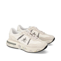 Sneakers Cassie Var 7682 in pelle, ecopelle e tessuto 